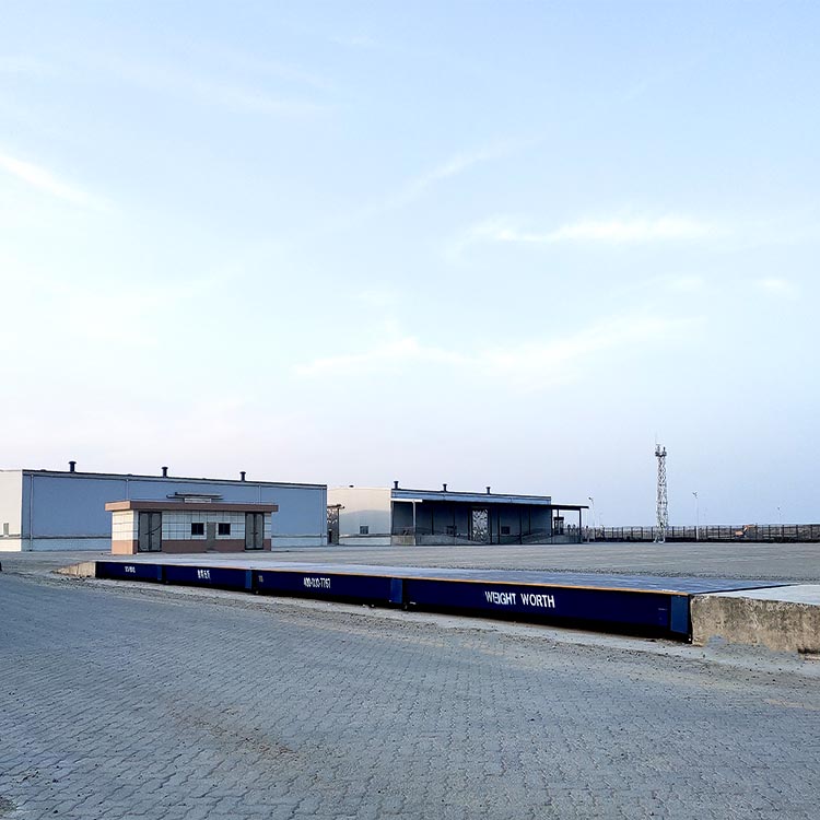 物流園150噸地磅汽車衡案例現(xiàn)場(chǎng)